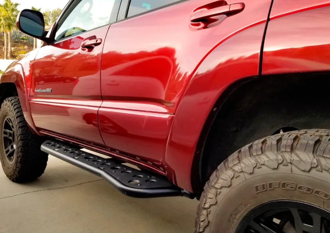 2010-2023 TOYOTA 4RUNNER STEP EDITION BOLT ON ROCK SLIDERS BY CALI RAISED LED