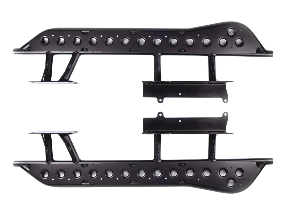 2010-2023 TOYOTA 4RUNNER STEP EDITION BOLT ON ROCK SLIDERS BY CALI RAISED LED