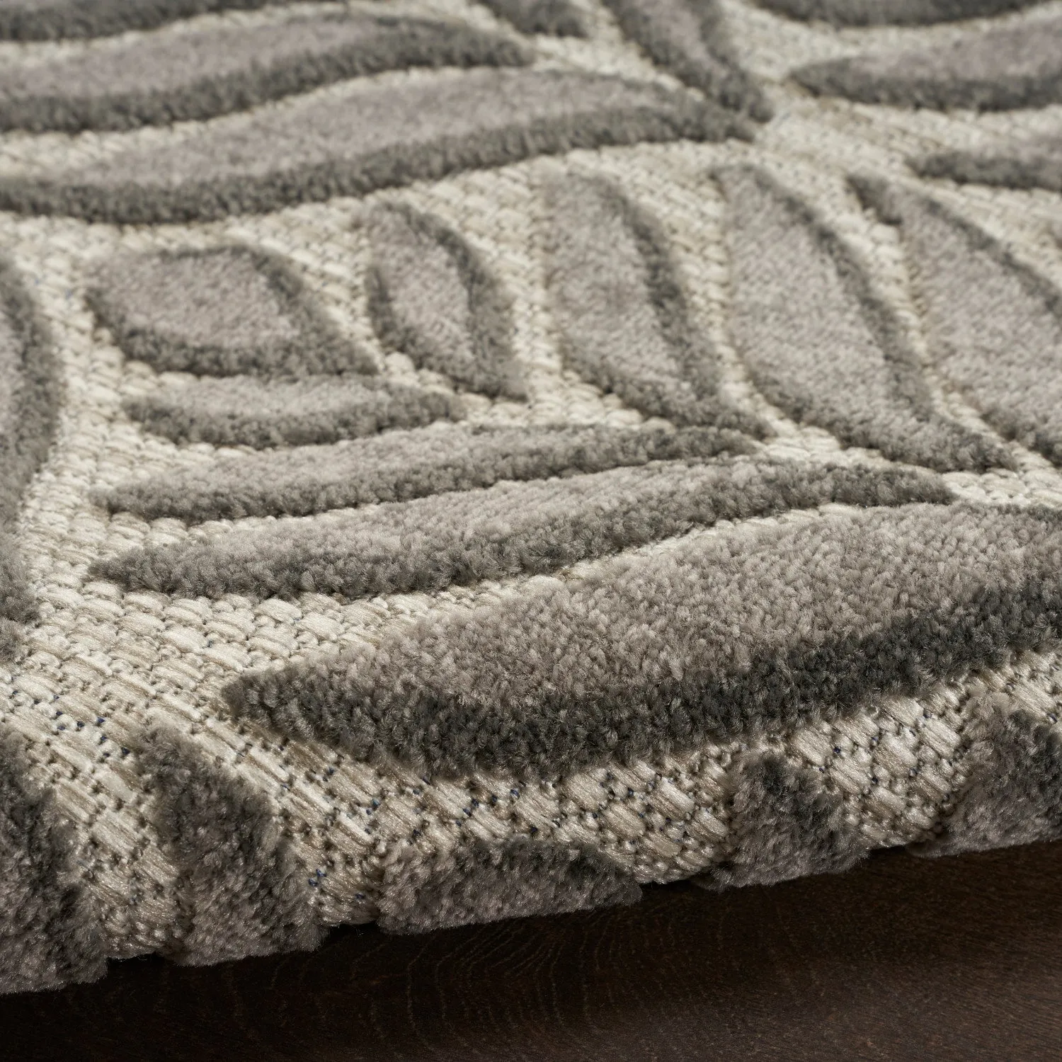 Aloha Charcoal Tropical Indoor/Outdoor Rug