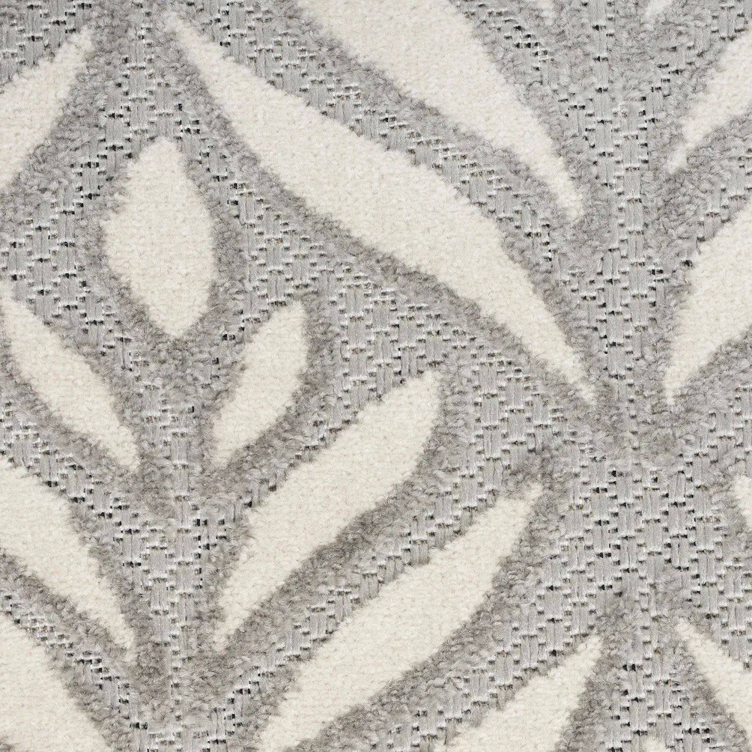 Aloha Grey Tropical Indoor/Outdoor Rug