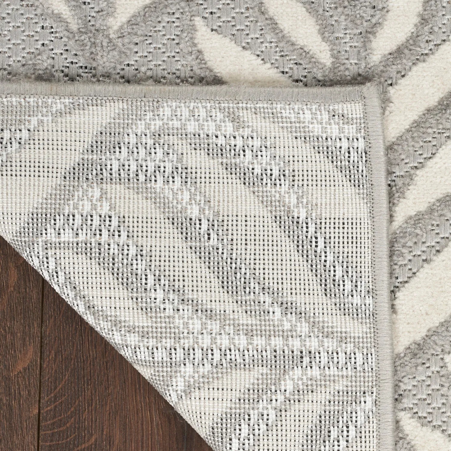Aloha Grey Tropical Indoor/Outdoor Rug