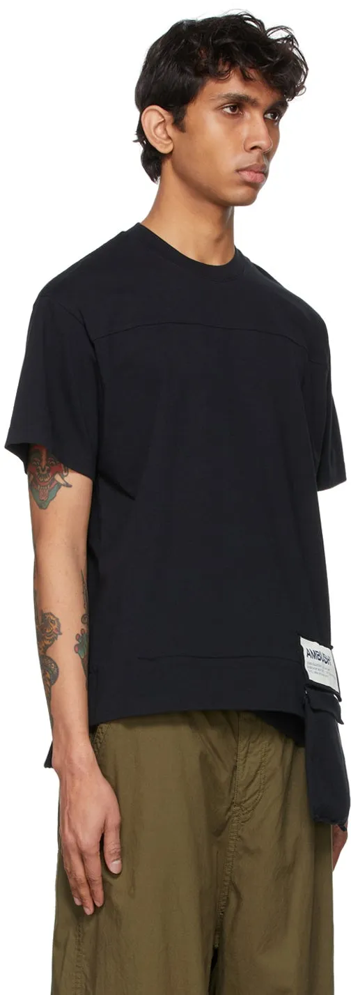 AMBUSH Black Packable New Waist Pocket T-Shirt