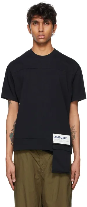 AMBUSH Black Packable New Waist Pocket T-Shirt