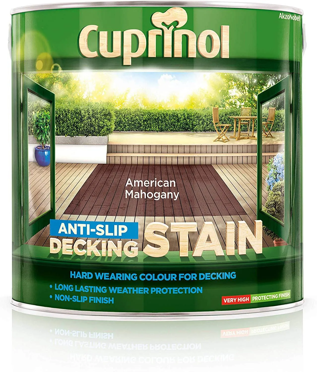 Cuprinol Anti Slip Decking Stain - American Mahogany 2.5L