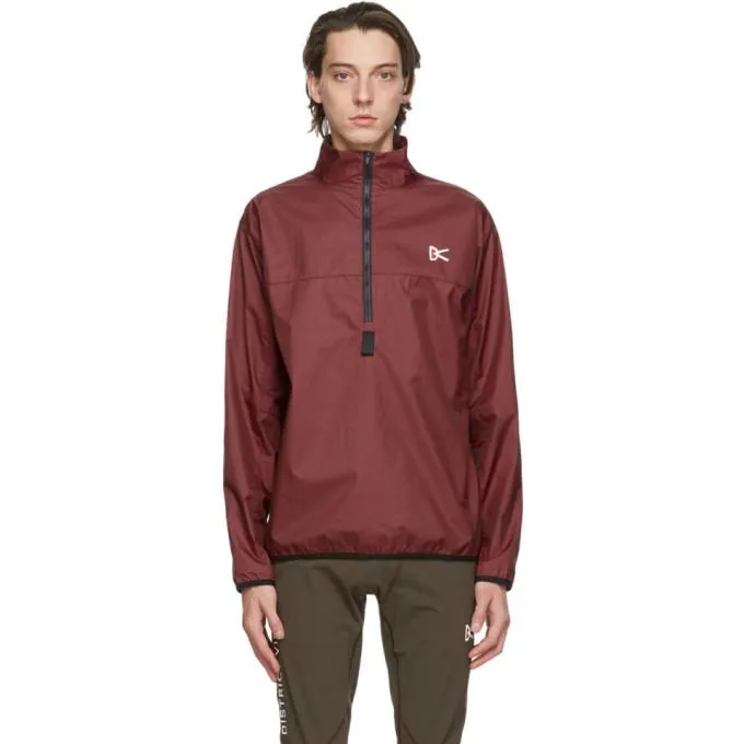 District Vision Burgundy Theo Membrane Shell Jacket