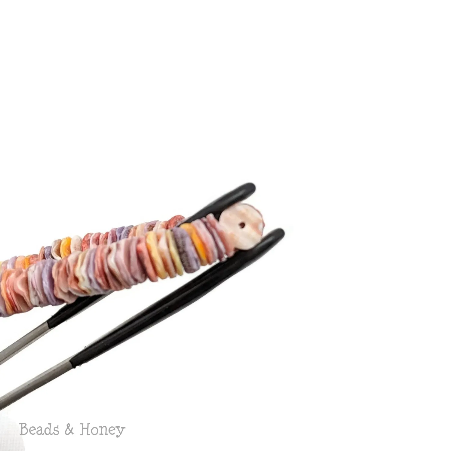 Pecten Shell Bead Multicolored Heishi 8mm (16-Inch Strand)