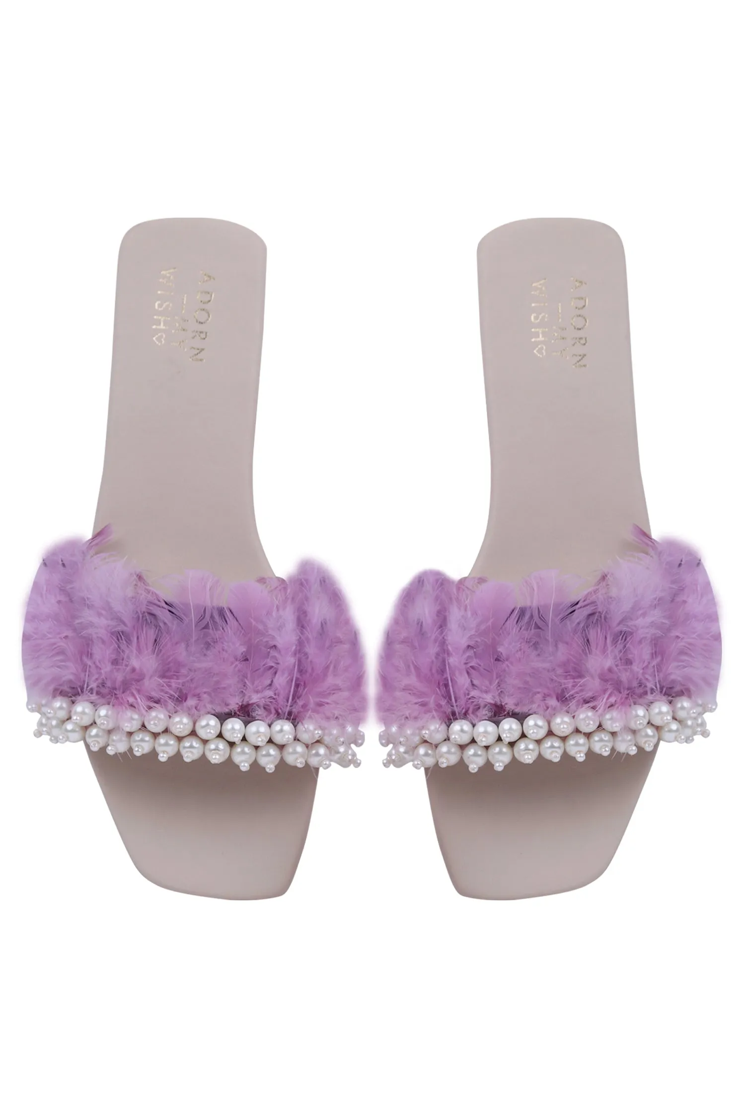 Purple Feather Weather Slides