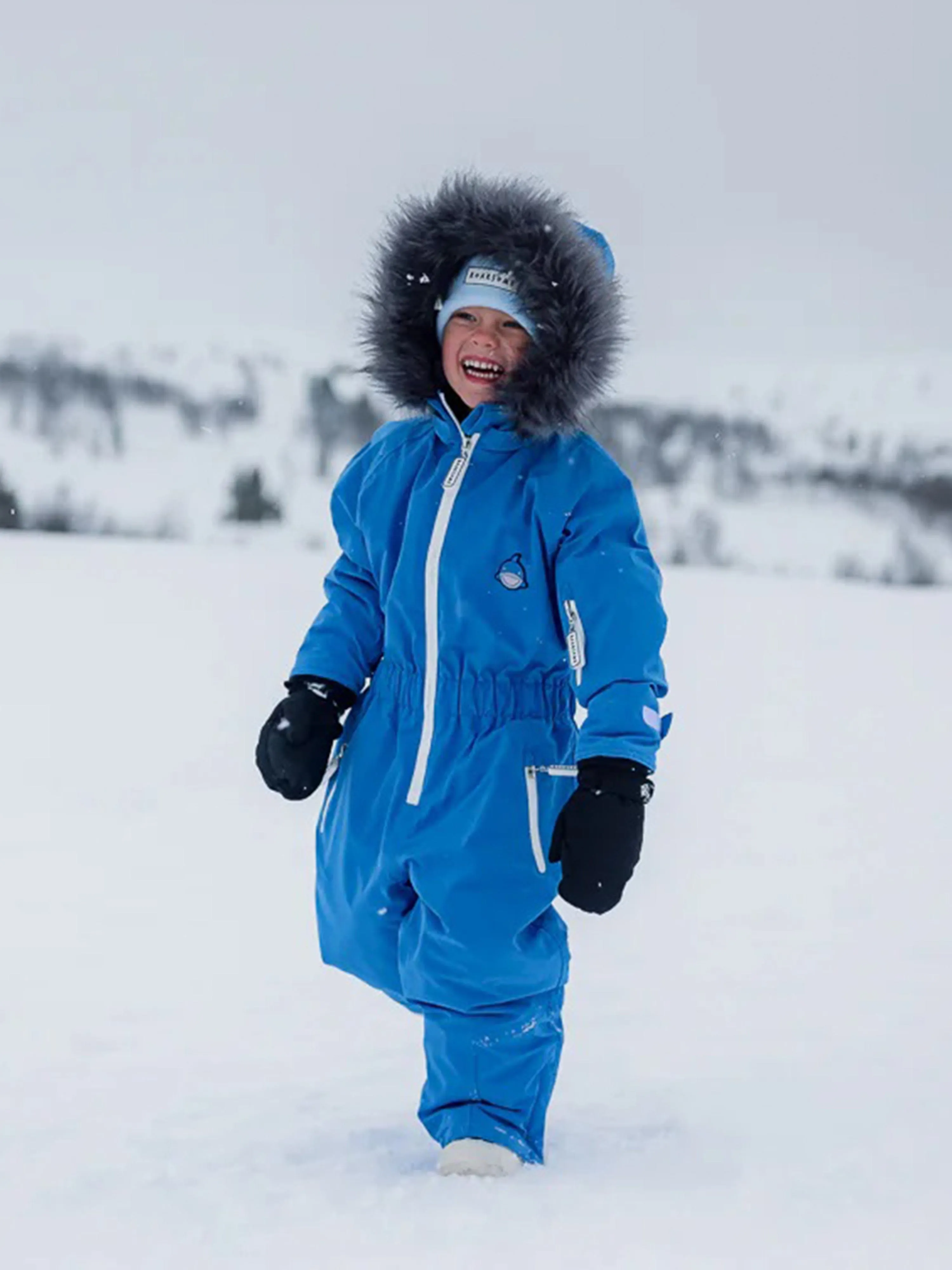 Roarsome Boys Reef The Shark Snowsuit in Blue