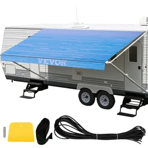 VEVOR RV Awning 15' Camper Awning Fabric, Trailer Awning Canopy